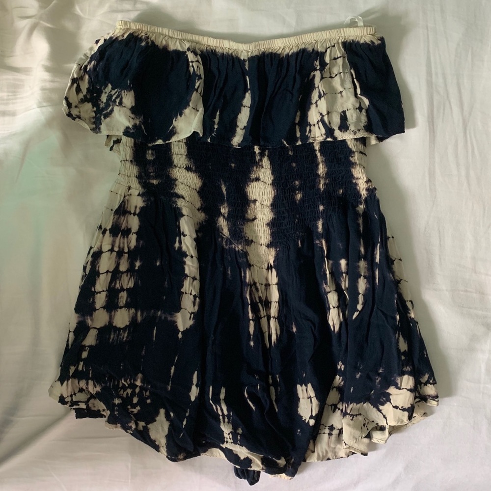 Navy & Cream Romper
